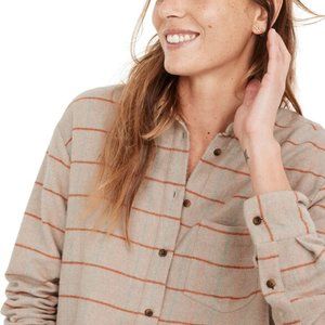Madewell Flannel Sunday Long Sleeve Button Down Shirt in Keene Plaid